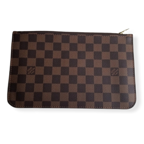 LOUIS VUITTON Neverfull Pouch GM Damier Ebene Print - Picture 2 of 16